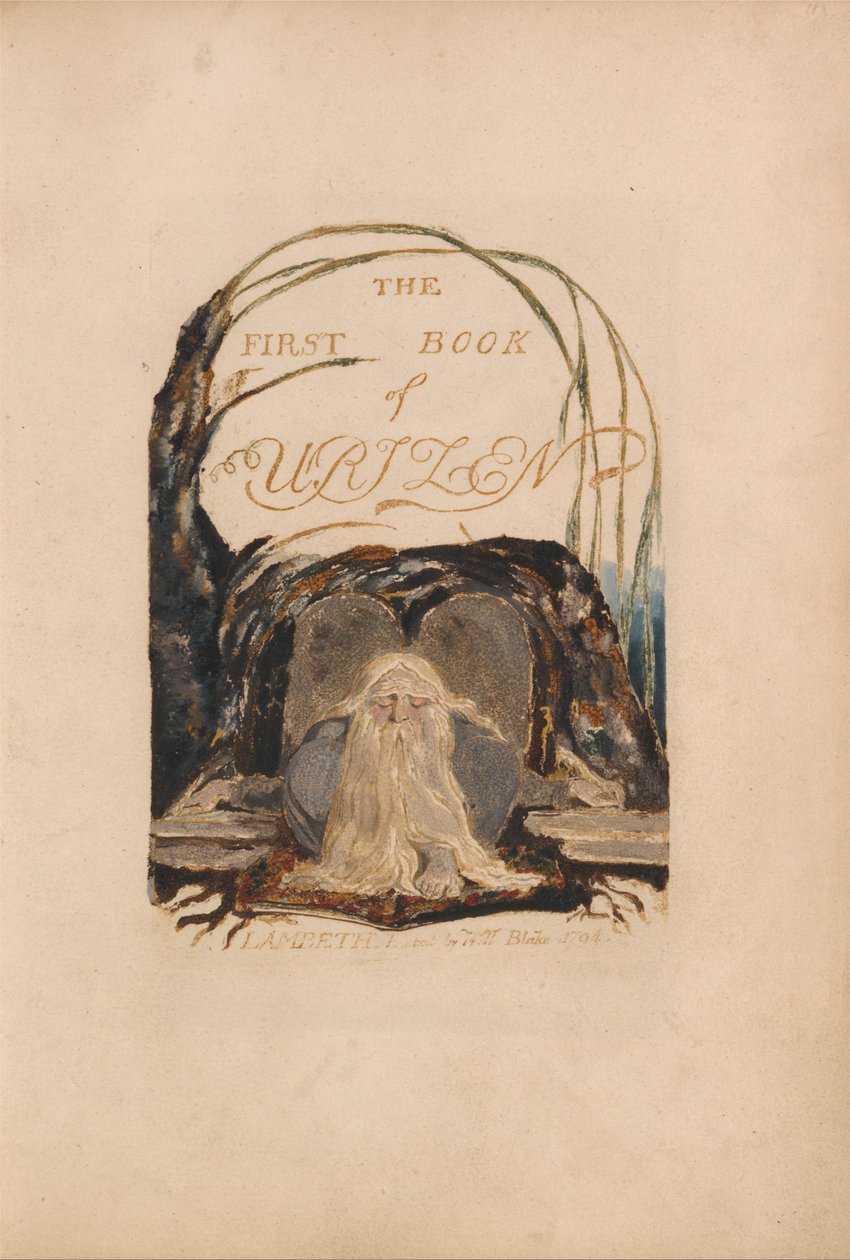 Urizenin ensimmäinen kirja, levy 1 tekijältä William Blake