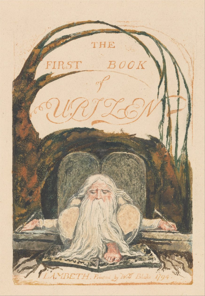 The First Book of Urizen, Plate 1, The First Book of Urizen. (Bentley 1) tekijältä William Blake
