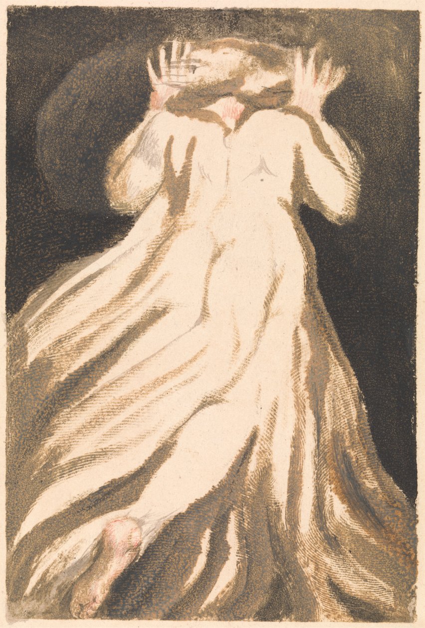 Urizenin ensimmäinen kirja, levy 21 (Bentley 27) tekijältä William Blake