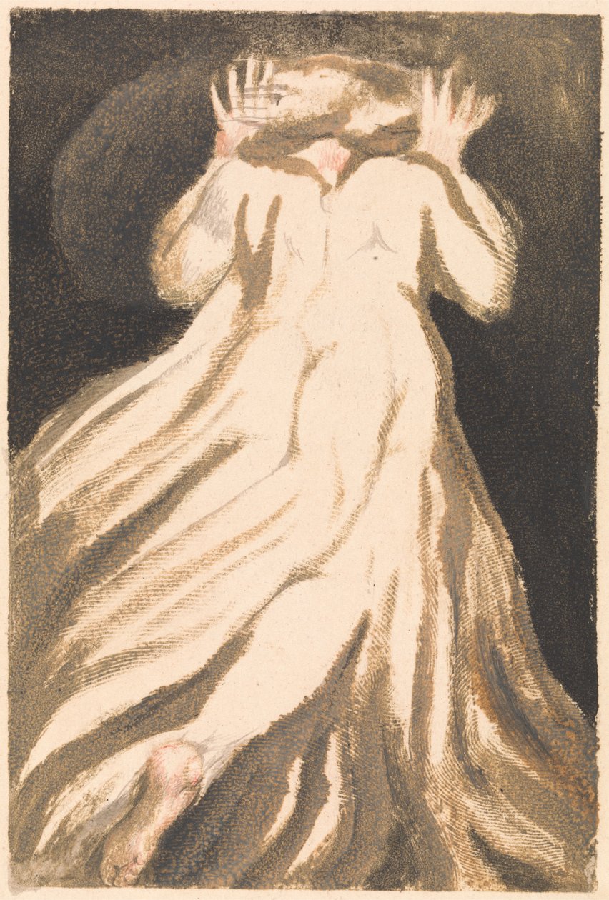 Urizenin ensimmäinen kirja, levy 21 (Bentley 27) tekijältä William Blake