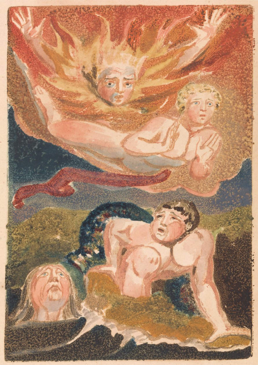 Urizenin ensimmäinen kirja, levy 22 (Bentley 24). tekijältä William Blake