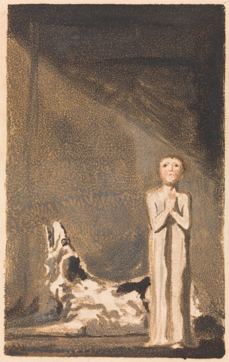 Urizenin ensimmäinen kirja, levy 24 (Bentley 26) tekijältä William Blake
