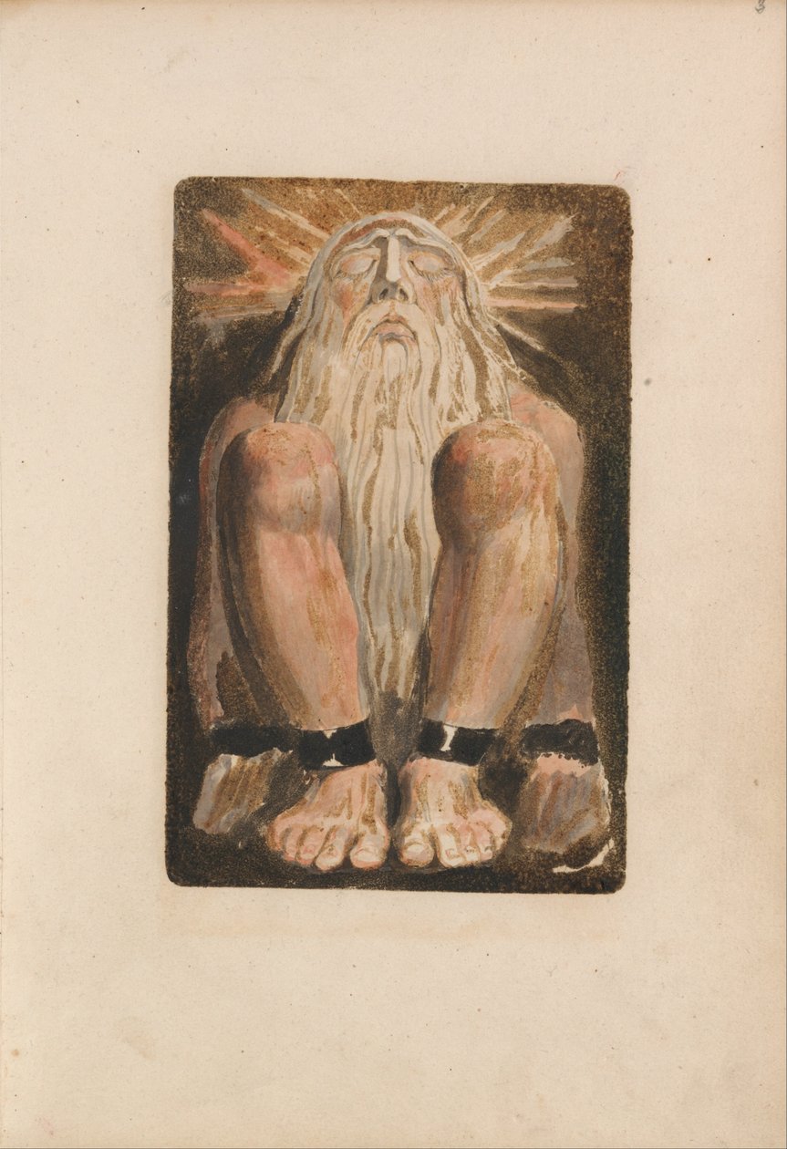 Urizenin ensimmäinen kirja, levy 3 (Bentley 22) tekijältä William Blake