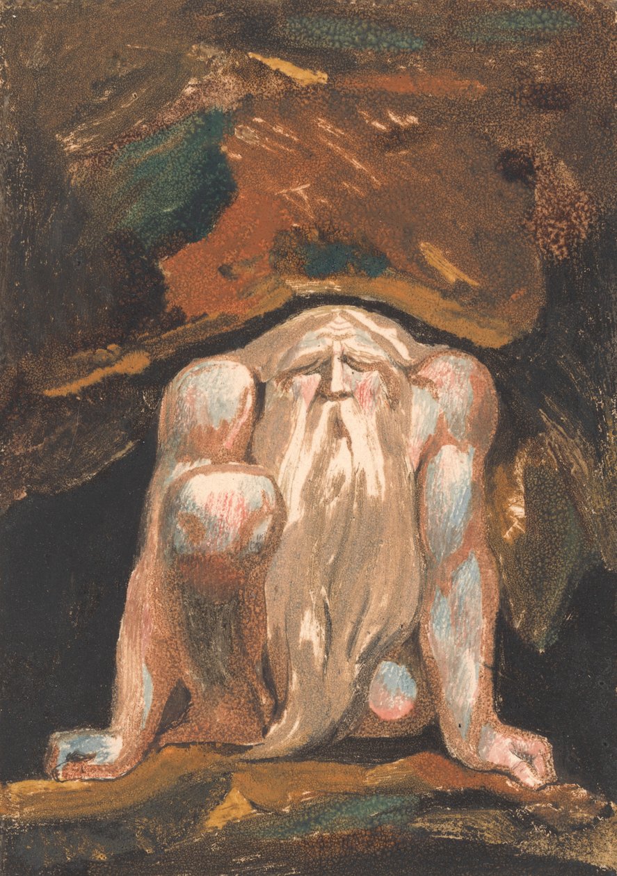 Urizenin ensimmäinen kirja, levy 8 (Bentley 9) tekijältä William Blake