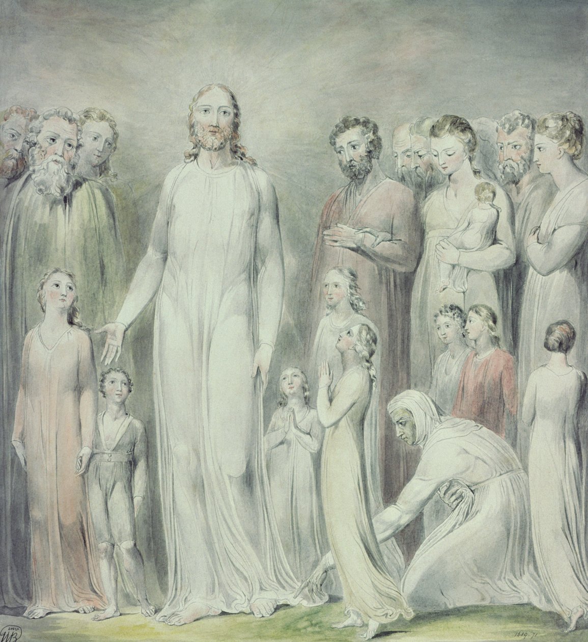 Naisen paraneminen veriongelman kanssa tekijältä William Blake