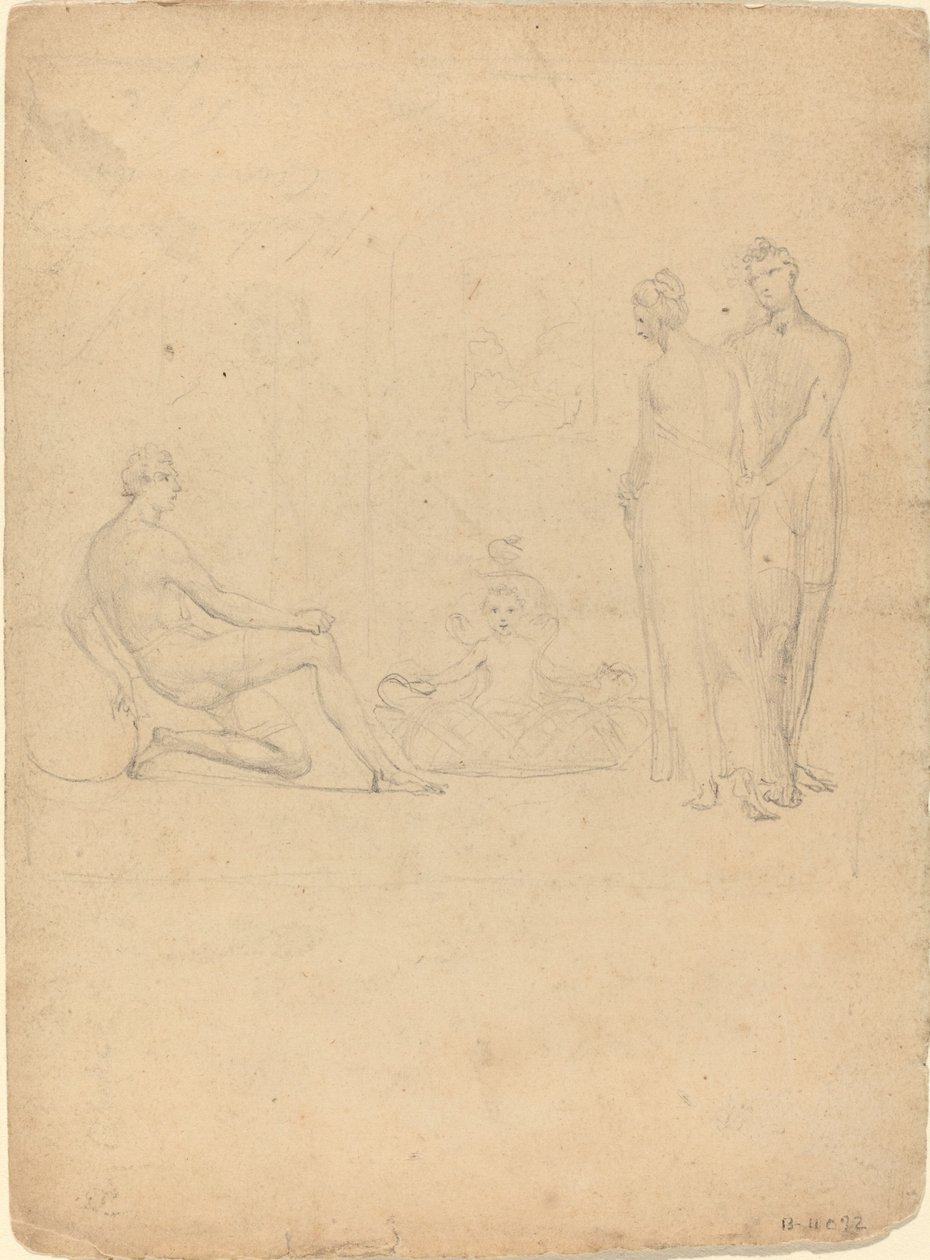 Herkules-lapsi kuristaa käärmeitä tekijältä William Blake