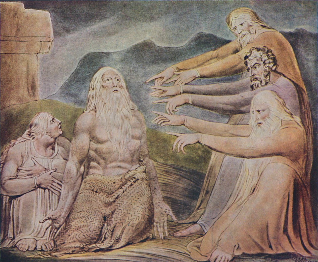 Just Upright Man Is Laughed To Scors, c1825, 1947 tekijältä William Blake