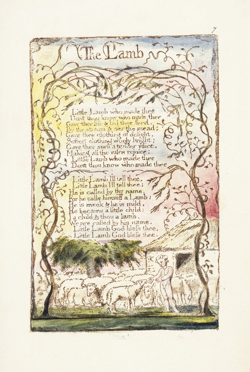 Karitsa, 1789 tekijältä William Blake