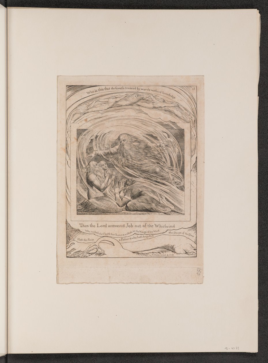 Herra vastaa Jobille pyörteestä tekijältä William Blake