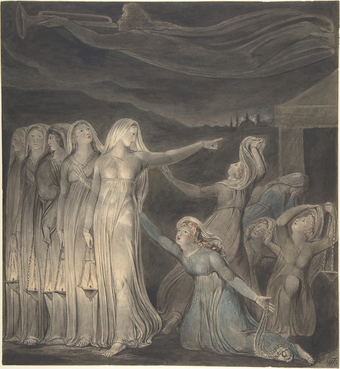 Vertaus viisaista ja tyhmistä neitsyistä tekijältä William Blake
