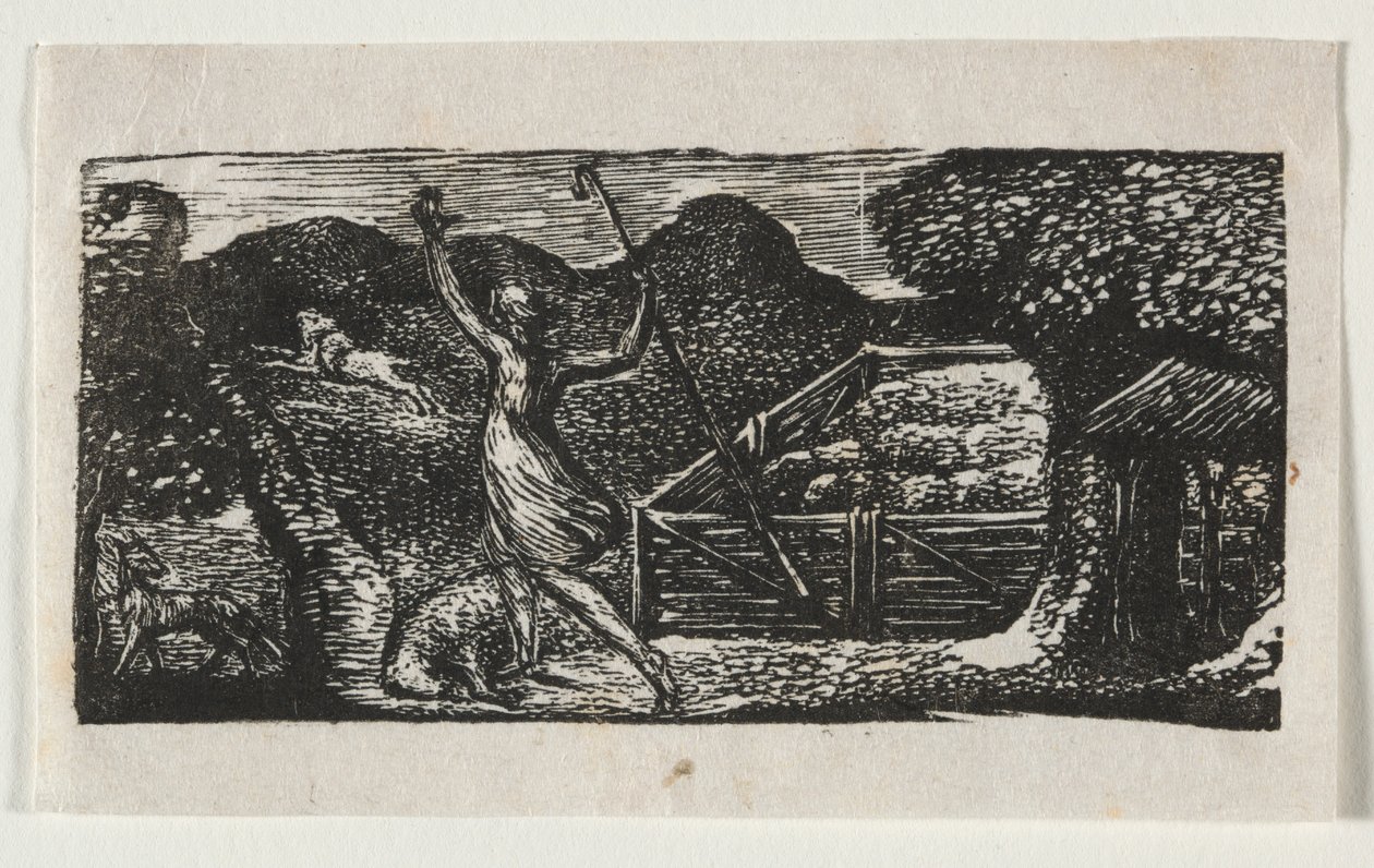 Vergiliusin pastoraalit, Eclogue I: Paimen ajaa pois suden tekijältä William Blake