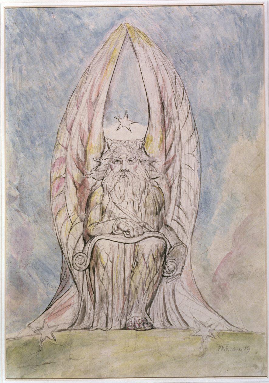 The Recording Angel, kuvitus Dante Alighierin jumalallisesta komediasta Canto 19 "Paratiso" tekijältä William Blake