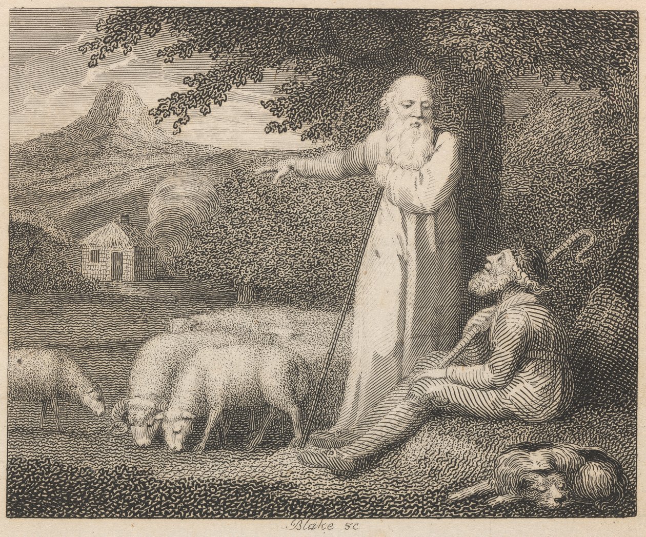 Paimen ja filosofi tekijältä William Blake
