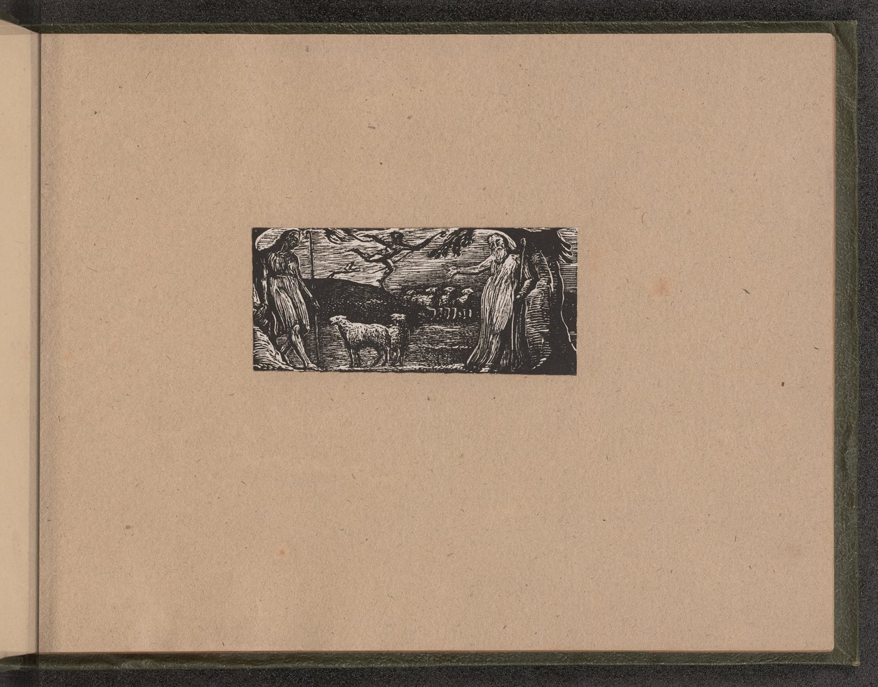 Thenot Remonstrates Colinetin kanssa, Lightfoot taustalla, 1821. tekijältä William Blake