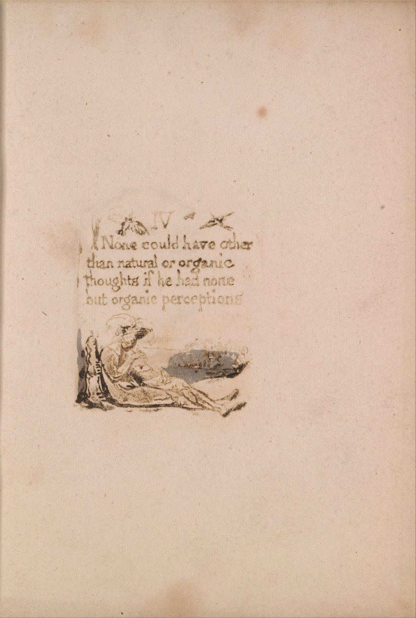 Ei ole luonnollista uskontoa, levy 6, IV Ei voi olla. . . . (Bentley a7) tekijältä William Blake