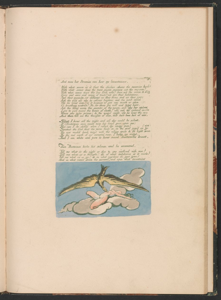 Näyt Albionin tyttäreistä, levy 6, "Eikä kukaan muu kuin Bromian..." tekijältä William Blake