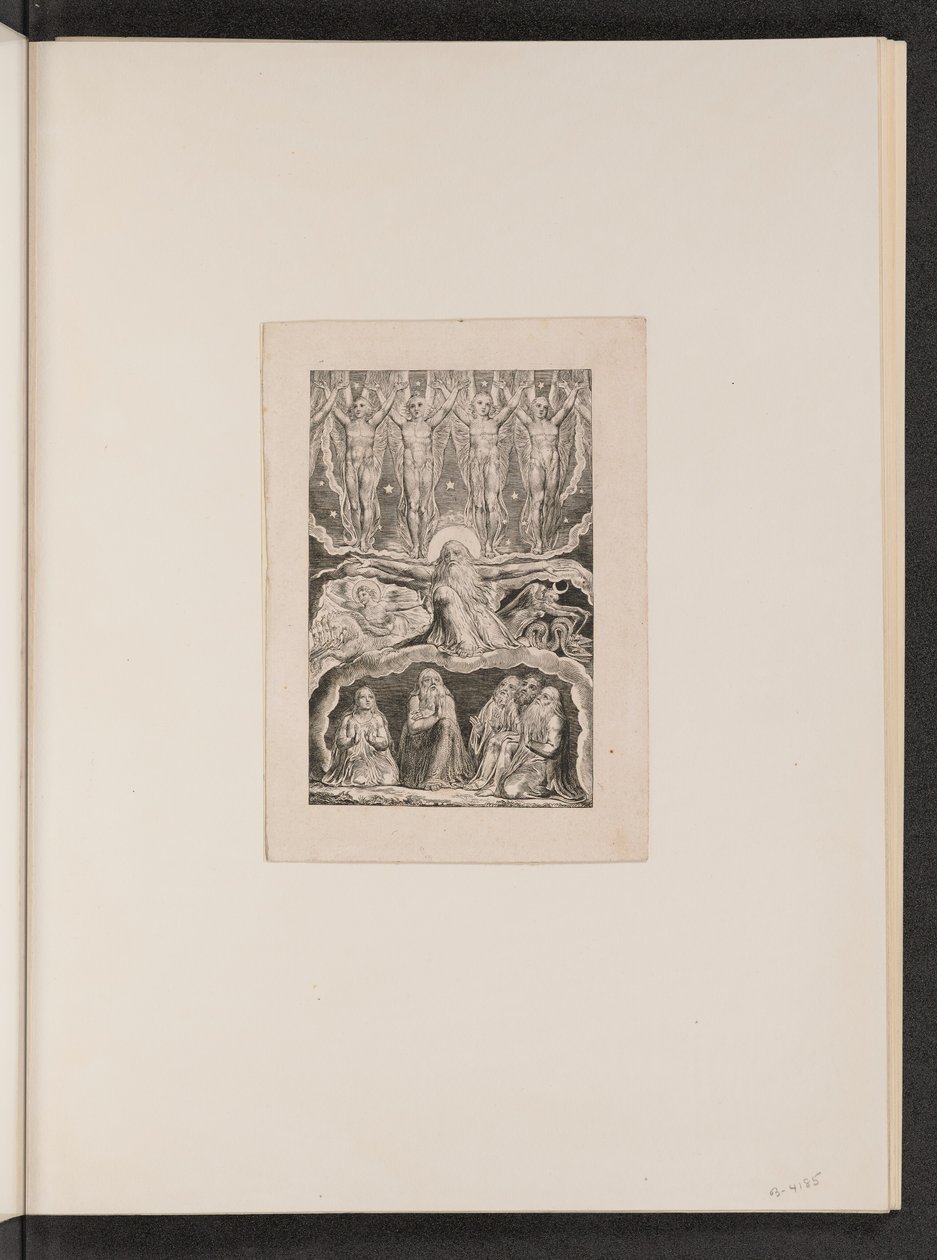 Kun aamutähdet lauloivat yhdessä, 1825. tekijältä William Blake