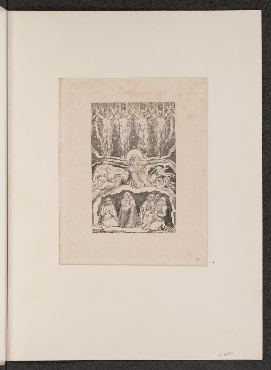 Kun aamutähdet lauloivat yhdessä, 1825. tekijältä William Blake