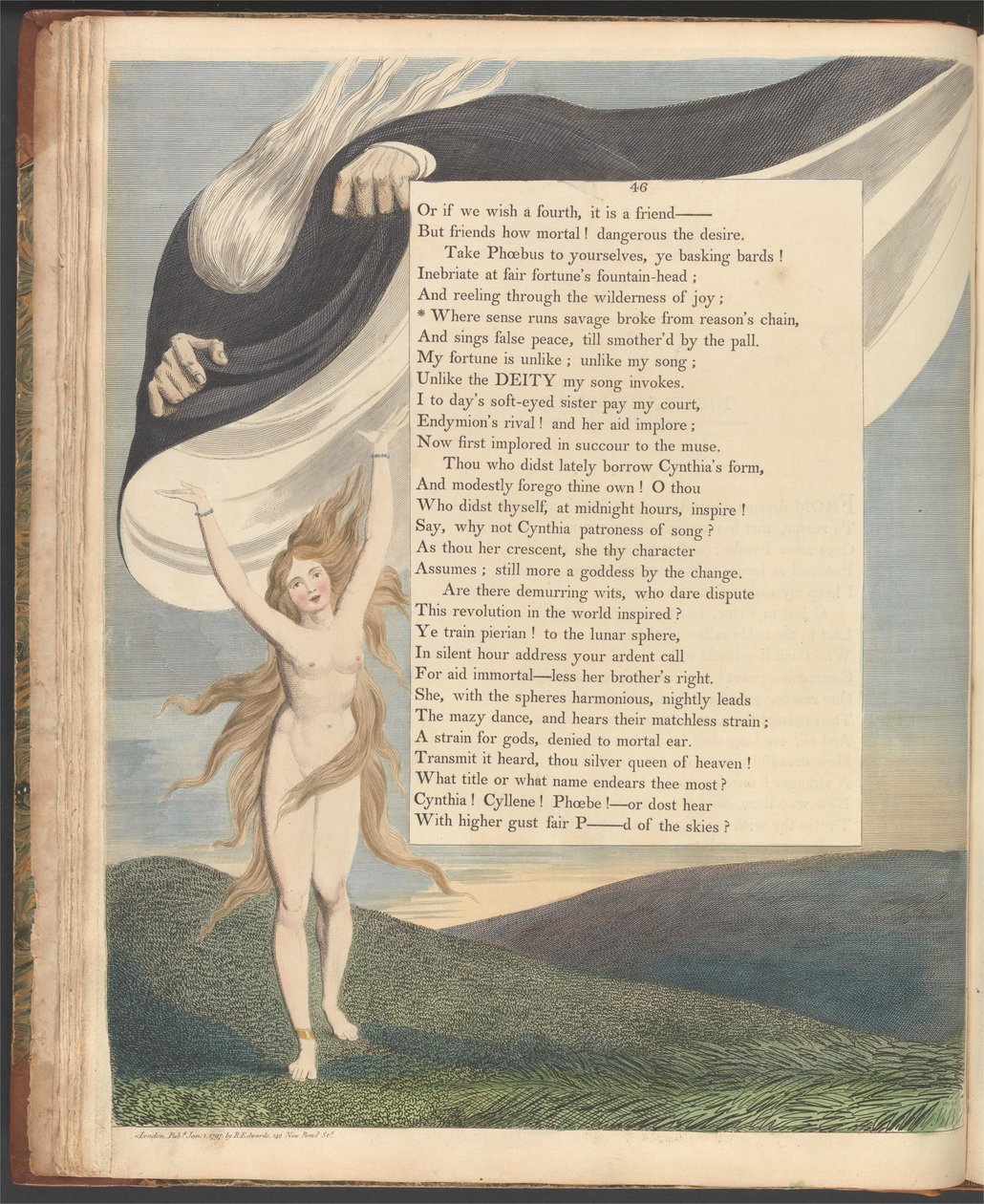 Youngin yöajatuksia, sivu 46, Missä järki juoksee villisti irti järjen ketjusta tekijältä William Blake