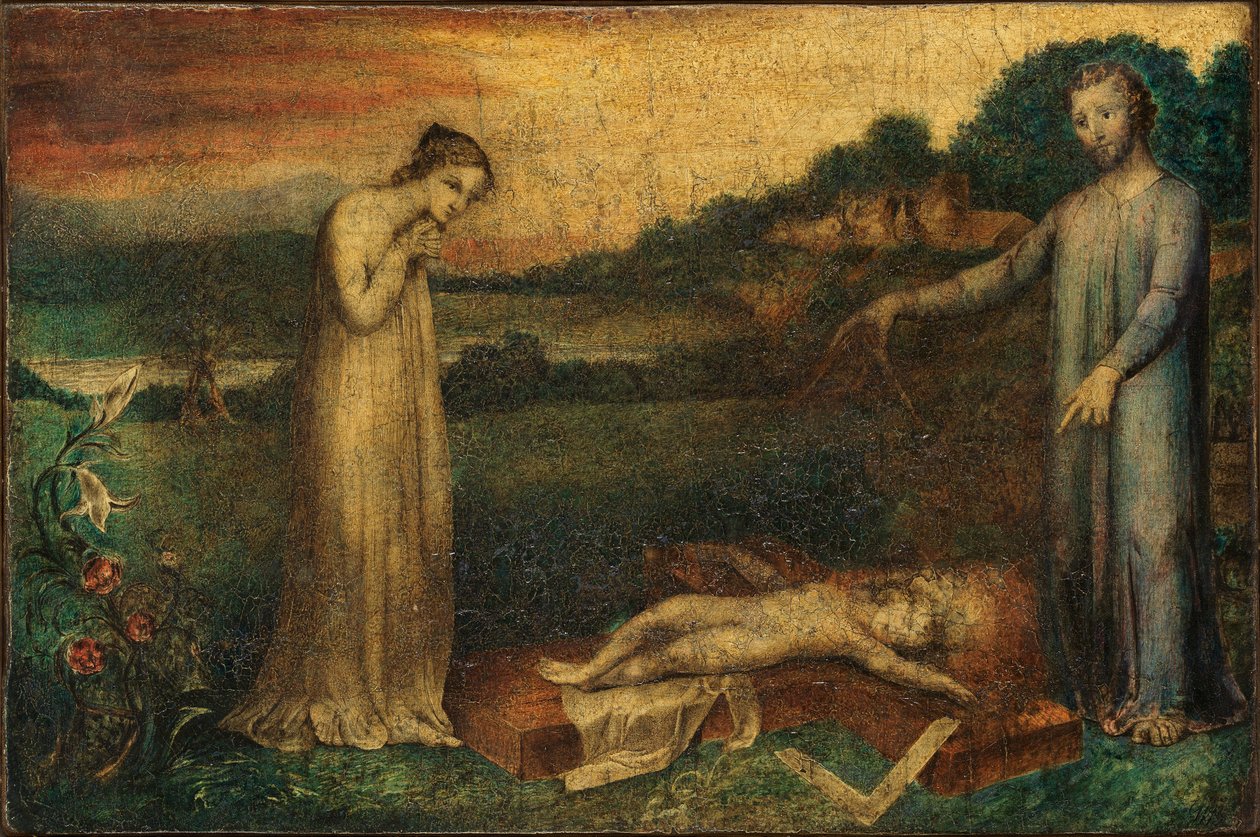 objekti 14 (Butlin 410) - Kristus-lapsi, joka nukkuu ristillä noin 1799 ja noin 1800 välillä tekijältä William Blake