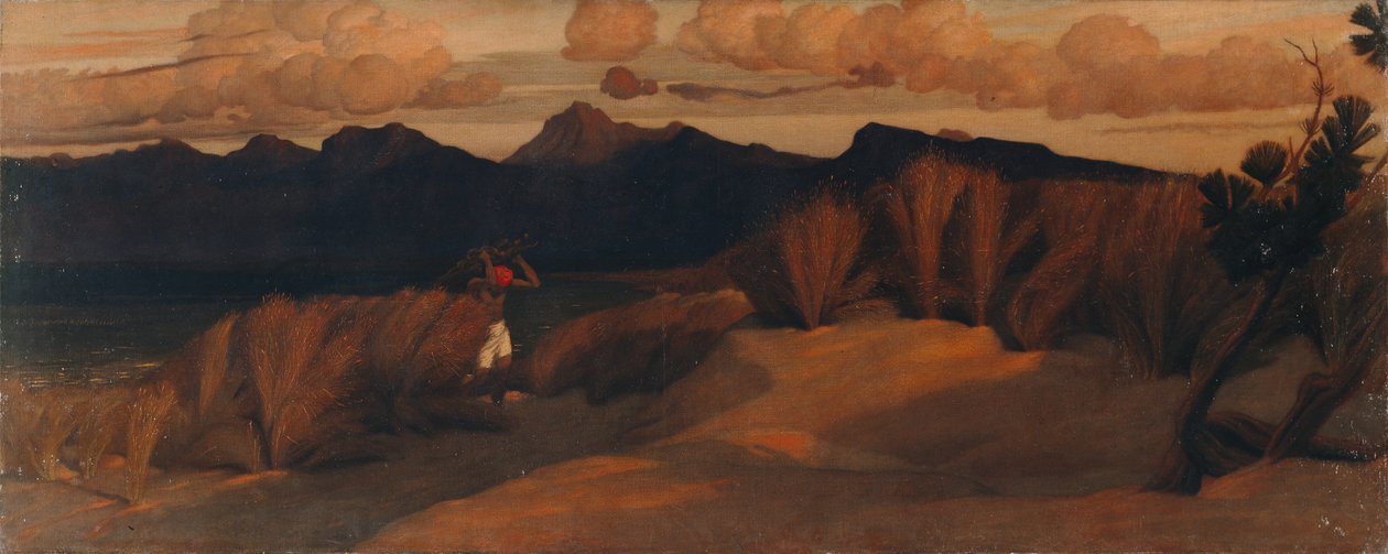 Lähellä Via Reggioa, josta Shelleyn ruumis löydettiin tekijältä William Blake Richmond