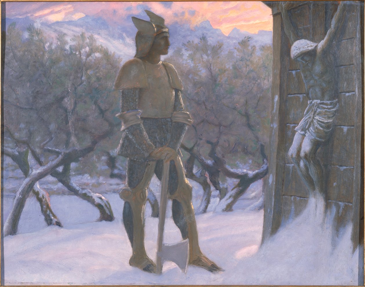 Hun ja krusifiksi tekijältä William Blake Richmond