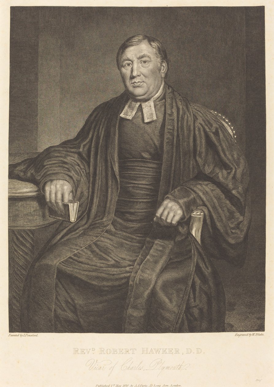 Pastori Robert Hawker, D.D. tekijältä William Blake after John Ponsford