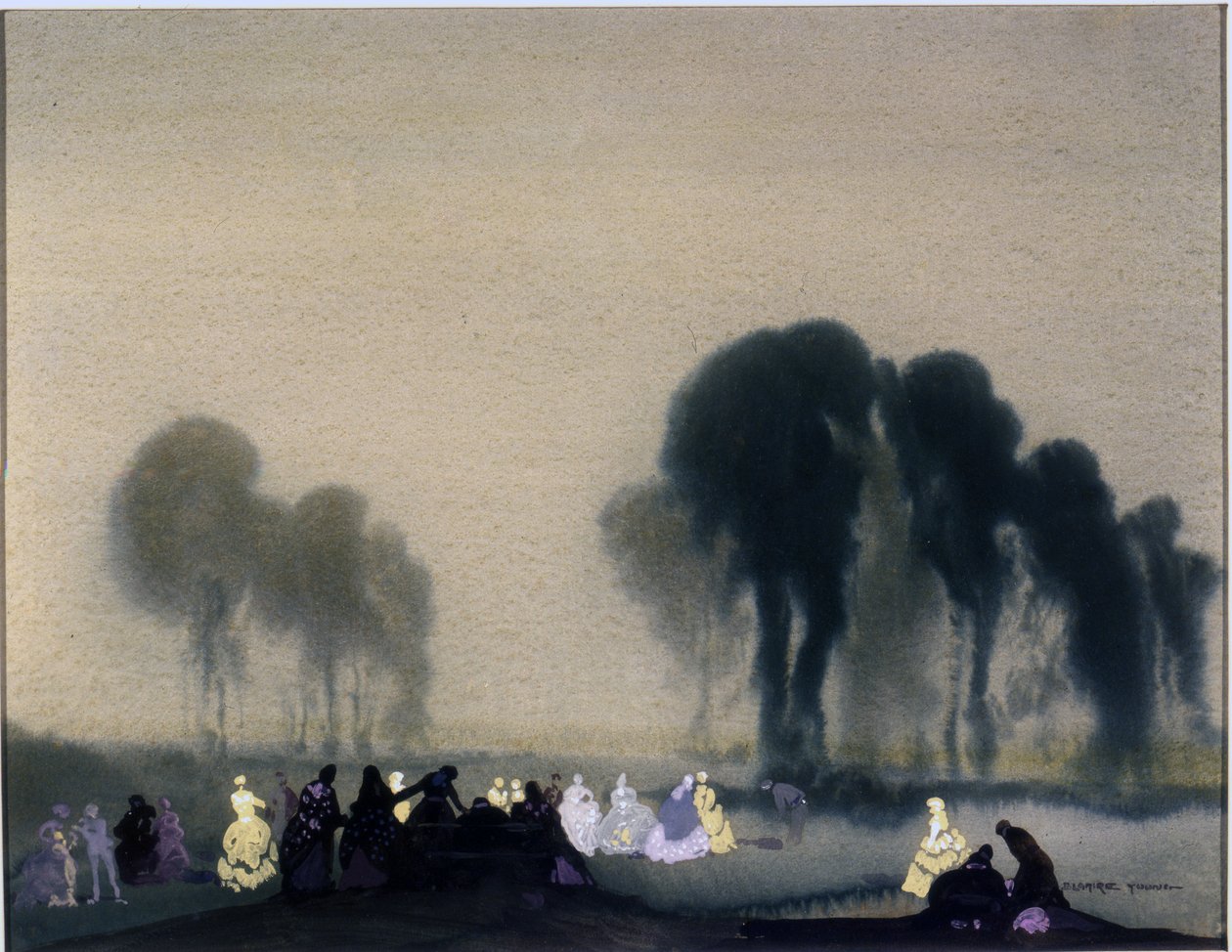 Moonlight Revels, n. 1924 (w/c paperilla) tekijältä William Blamire Young