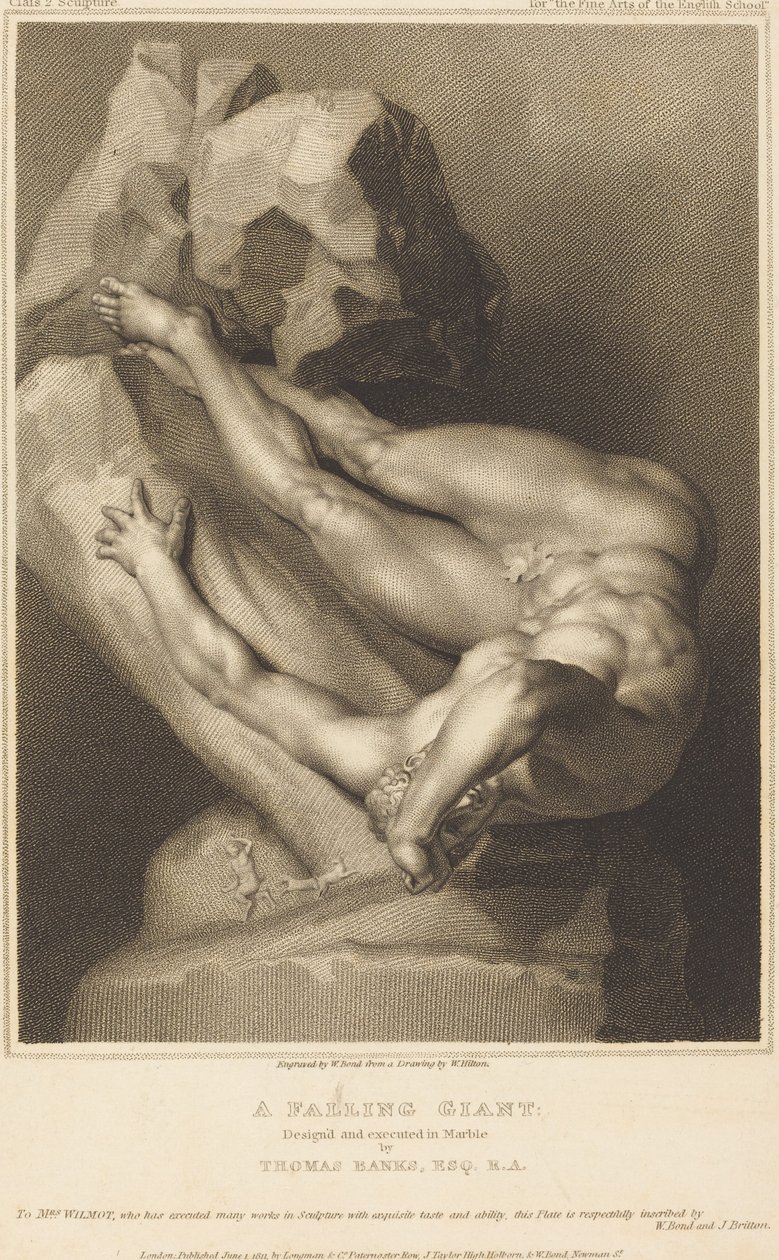 Putoava jättiläinen tekijältä William Bond after William Hilton I after Thomas Banks