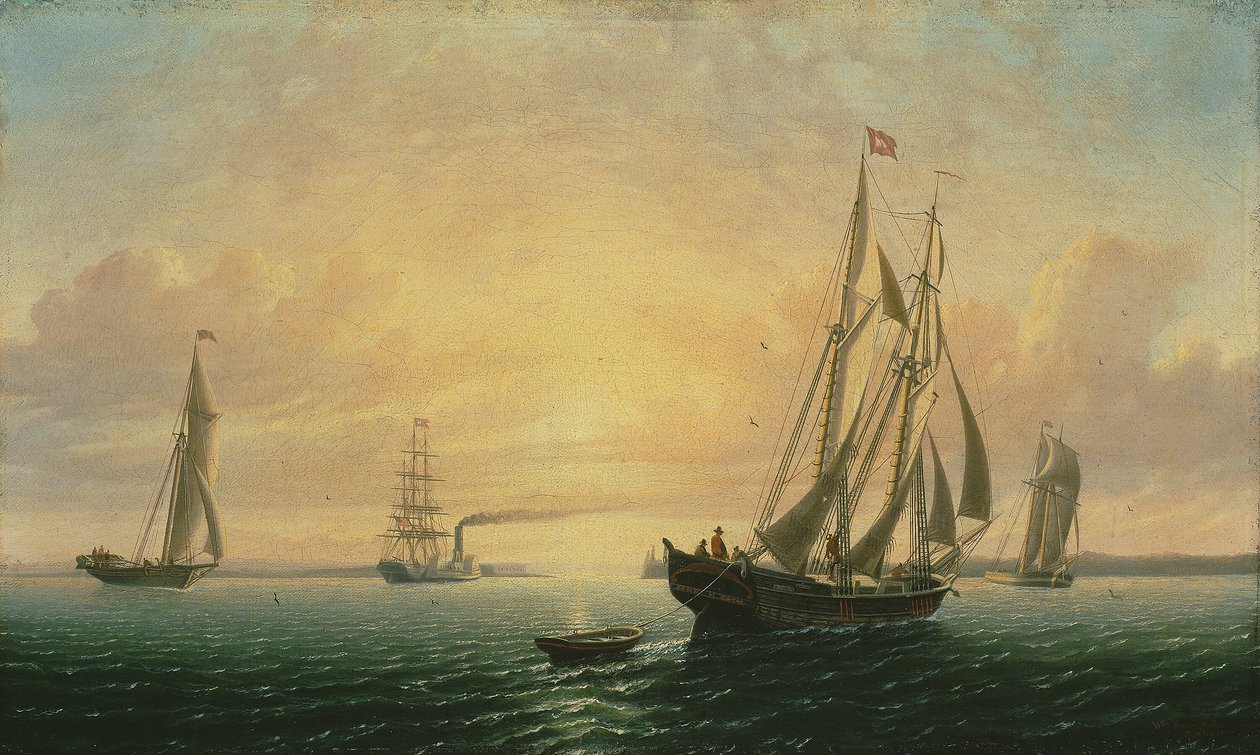 Kuunari Jane of Bath, Maine, 1857. tekijältä William Bradford
