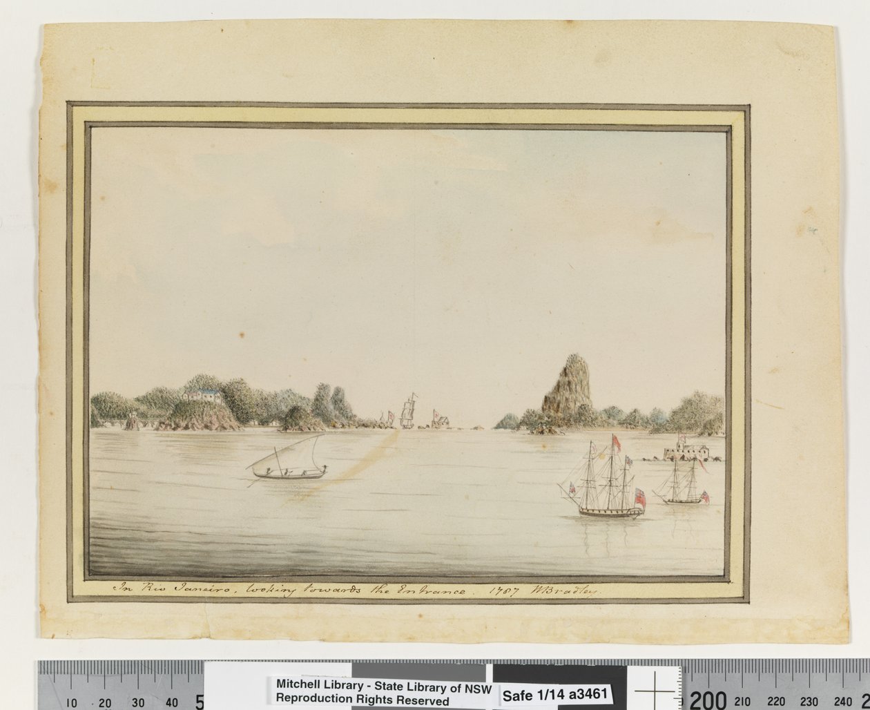 Opp. s. 36. `Rio Janeirossa katsoen sisäänkäyntiä kohti. 1787