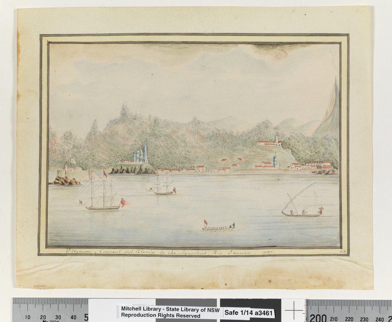 Opp. s. 37. `Villyanon, Luostari kunniaa akveduktille. Rio Janeiro 1787