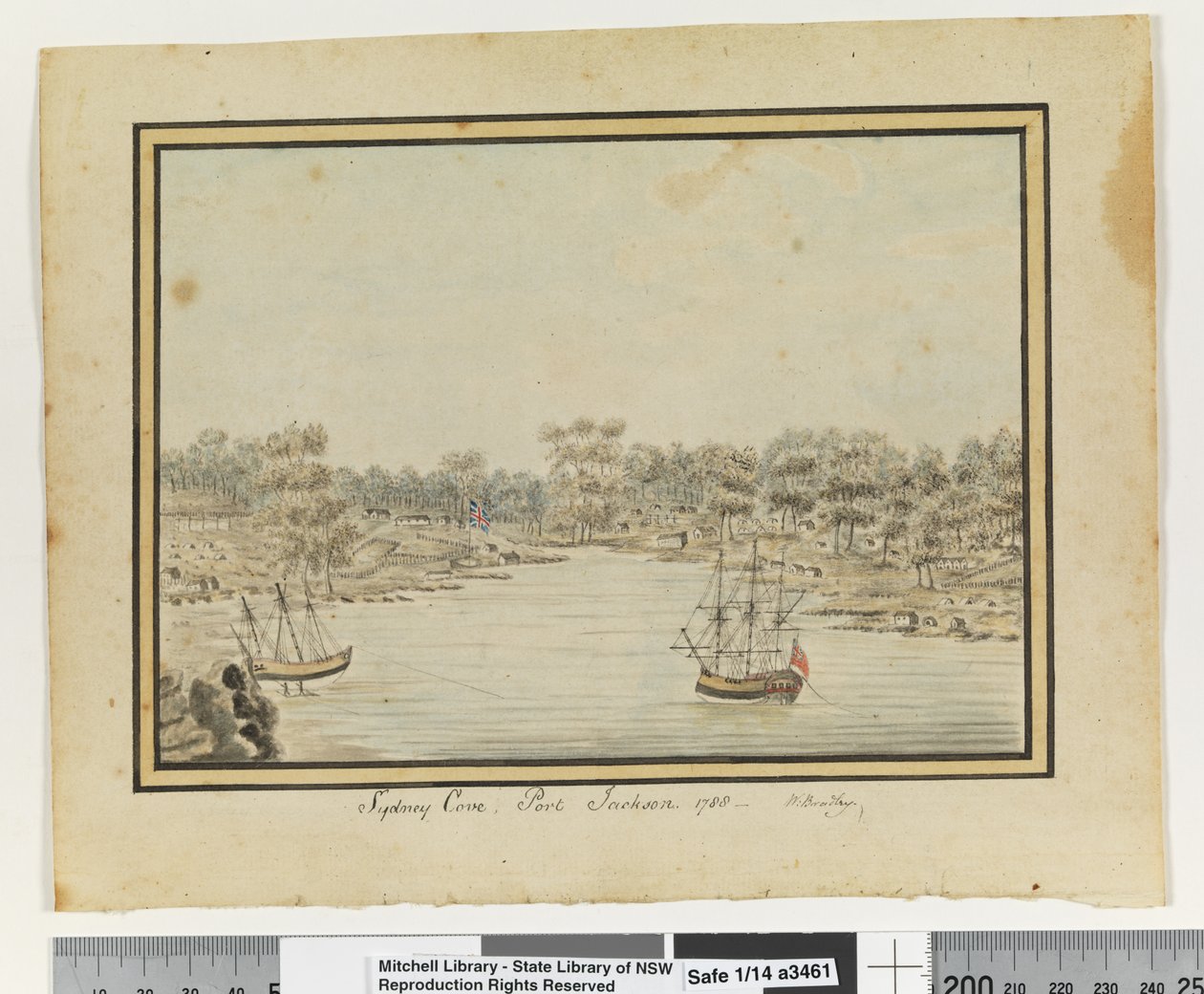 Opp. s. 84. `Sydney Cove, Port Jackson. 1788