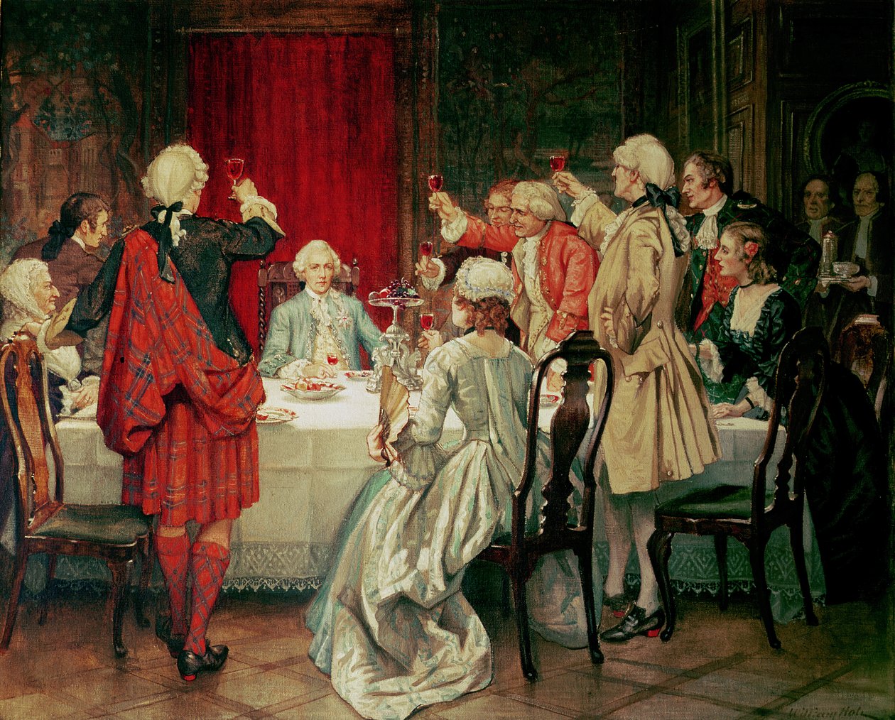 Prinssi Charles Edward Stuart Edinburghissa, 1745 tekijältä William Brassey Hole