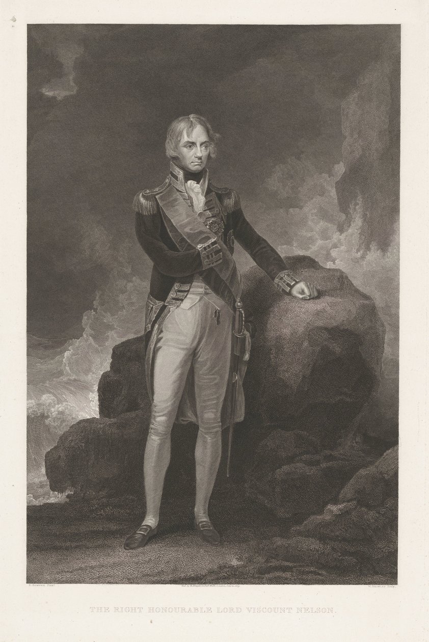 Portretti van Horatio Nelson Oikea kunniallinen lordi varakreivi Nelson (nimi esineessä) tekijältä William Bromley (I)