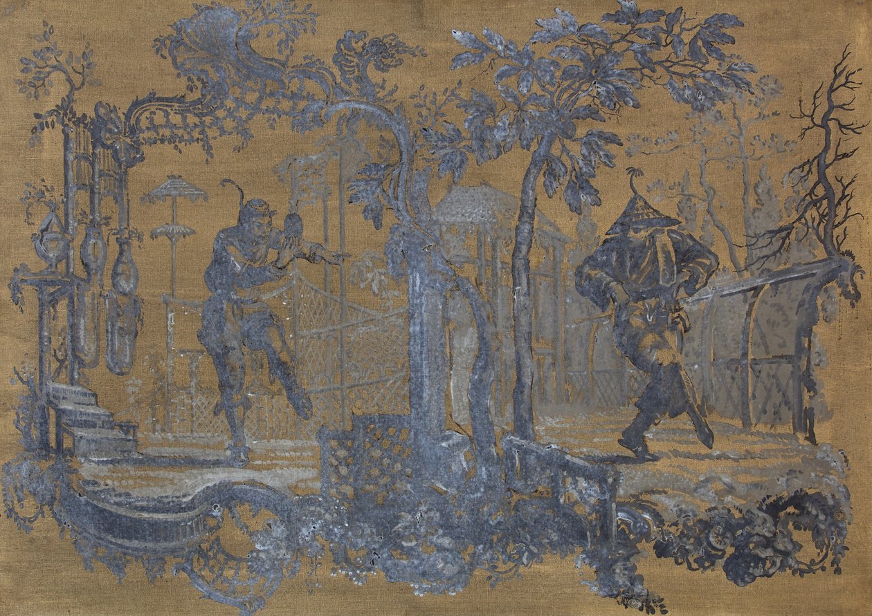 Chinoiserie (öljy kankaalle) tekijältä William Bruce Ellis Ranken