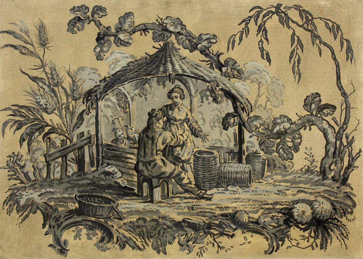 Chinoiserie (öljy kankaalle) tekijältä William Bruce Ellis Ranken