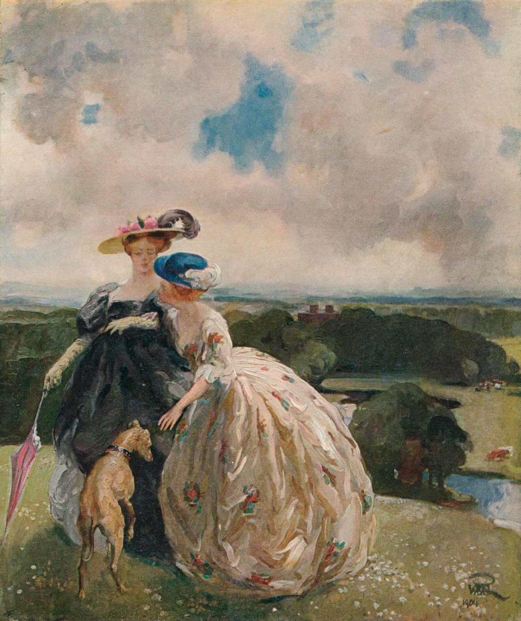 Puistossa, Dalswinton, 1904, 1906 tekijältä William Bruce Ellis Ranken