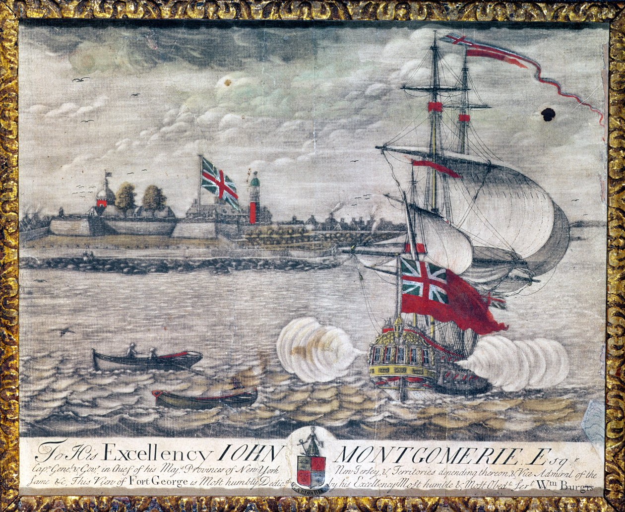 Hänen ylhäisyydelleen John Montgomerie Esq. (Näkymä Georgen linnakkeelle) tekijältä William Burgis