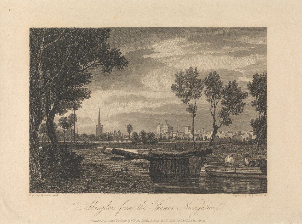 Abingdon Thames Navigationista tekijältä William Byrne