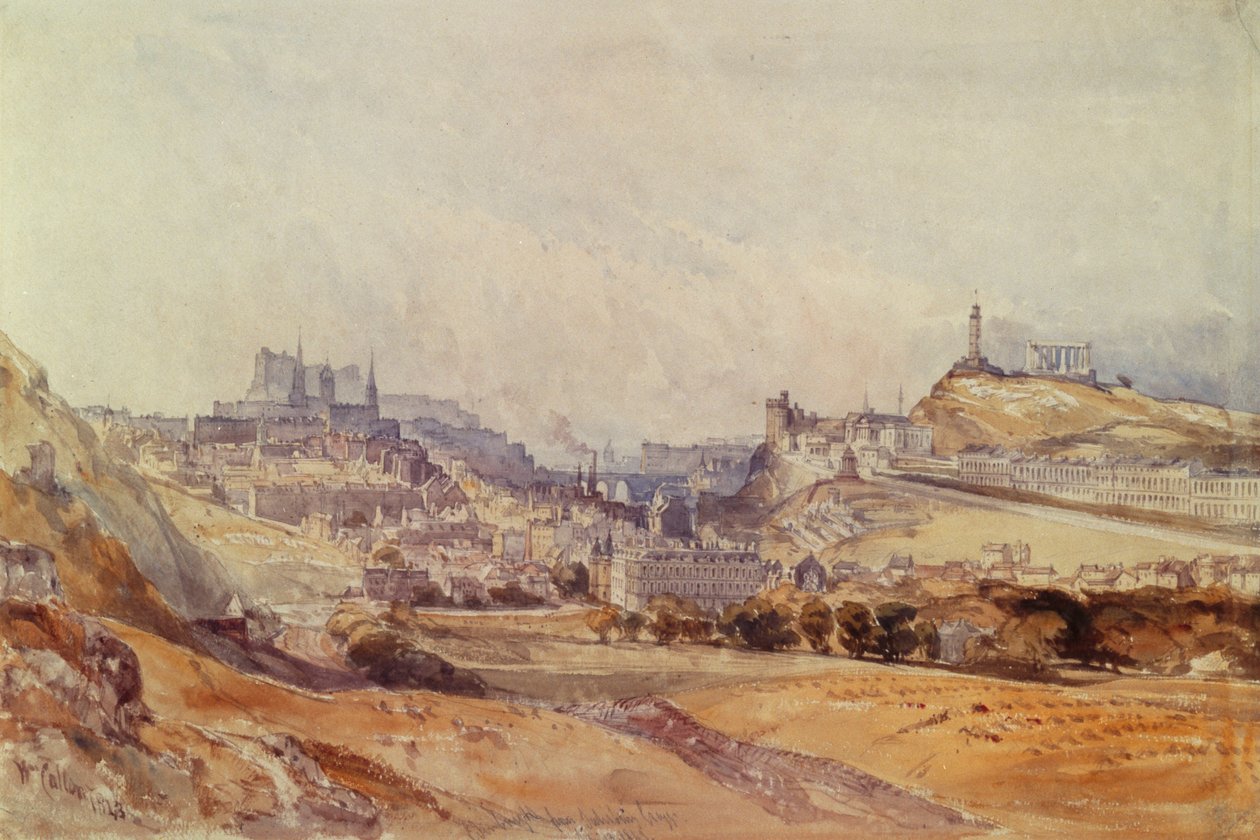 Edinburgh Salisbury Cragsista tekijältä William Callow