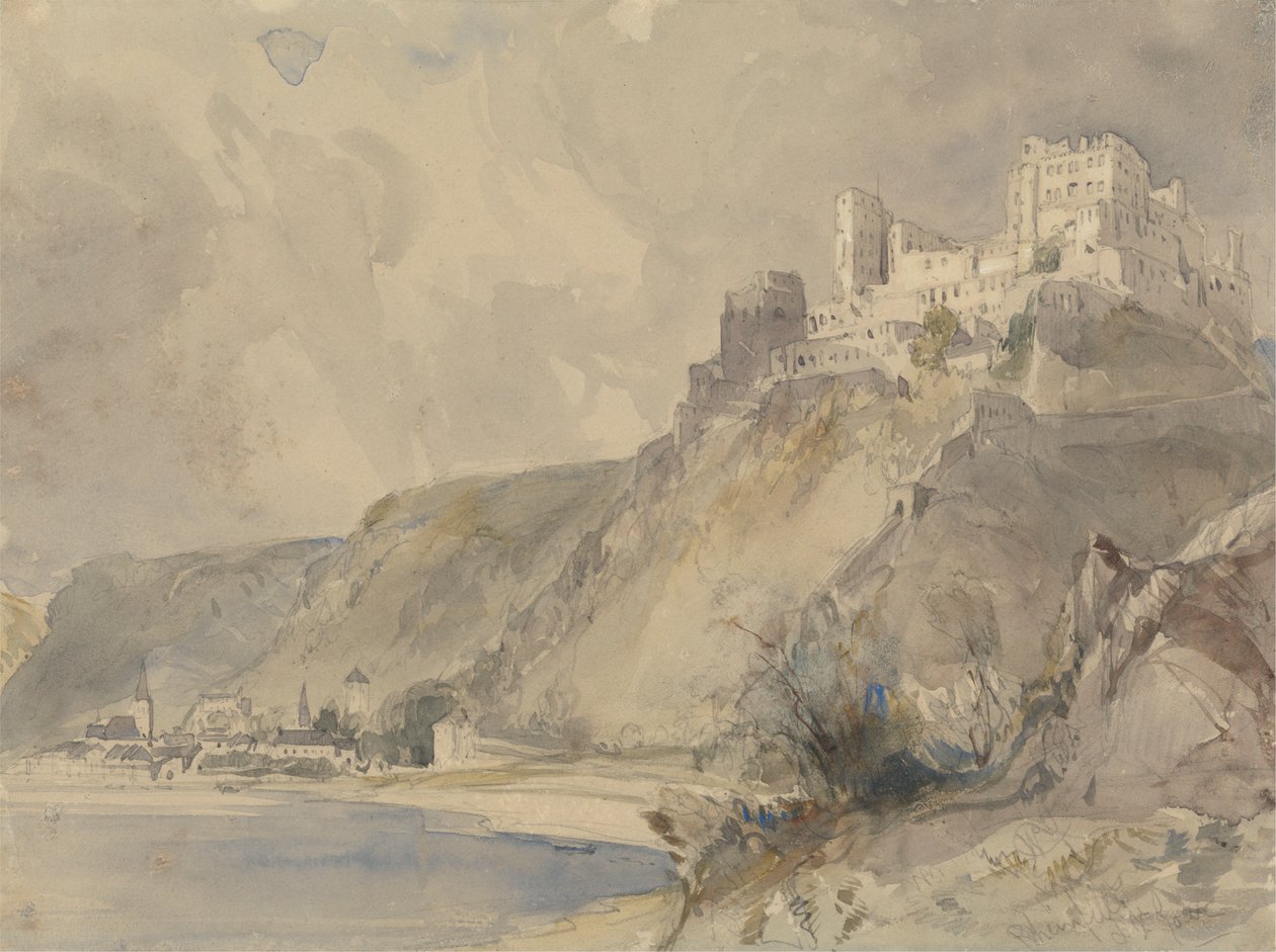 Rheinfels ja St. Goar tekijältä William Callow