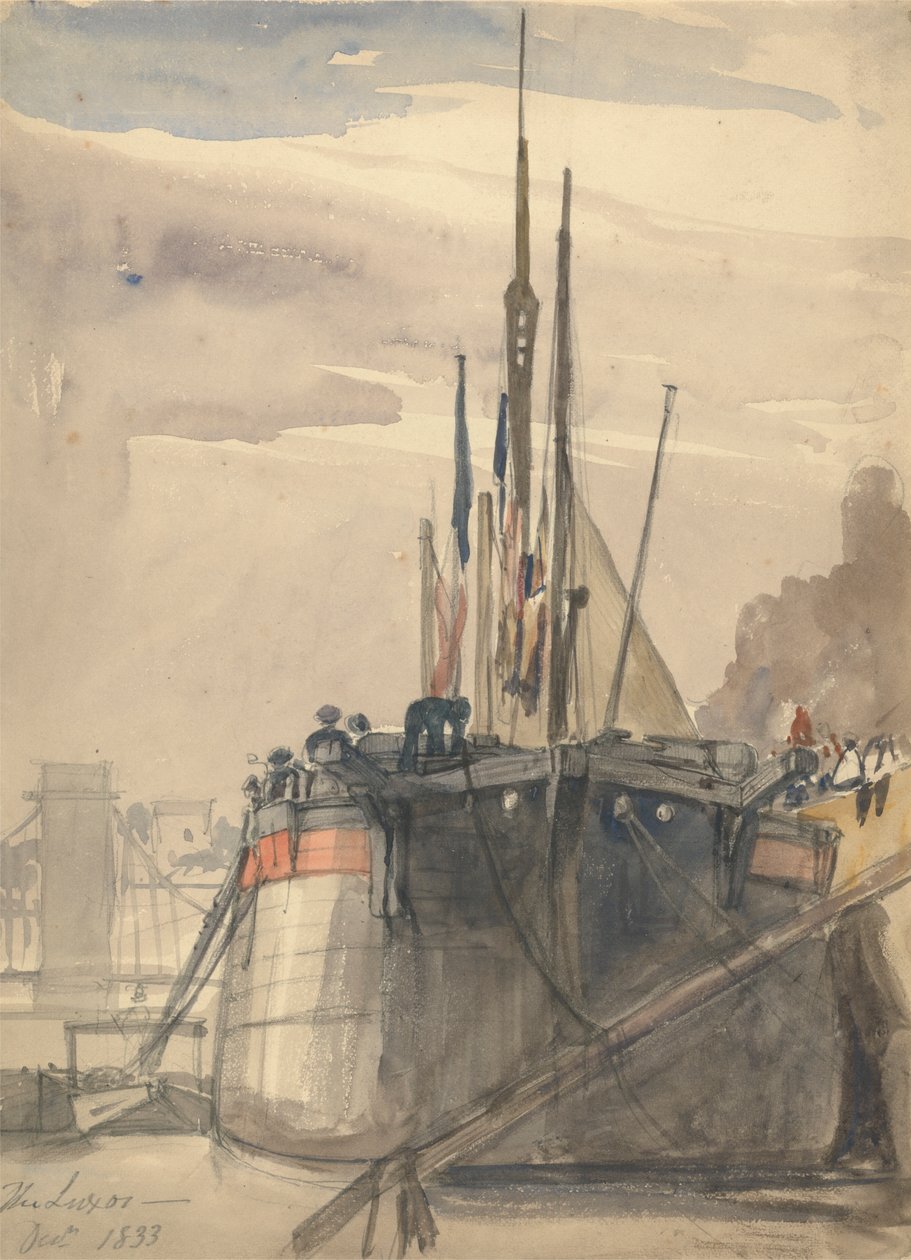 Luxor, Pariisi, joulukuu 1833 tekijältä William Callow