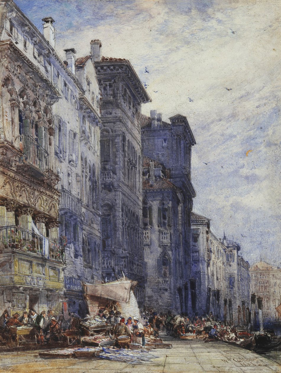 Market Place, Coburg, tekijältä William Callow
