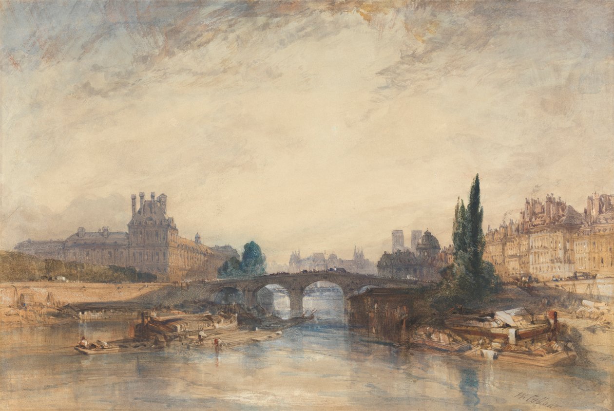 Näkymä Pont Royalille tekijältä William Callow