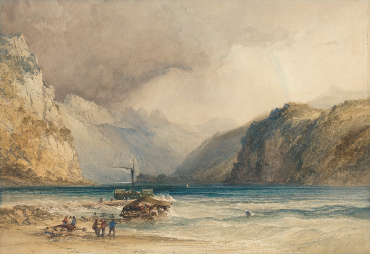 Walenstadt, de Weesen, Suíça Finlandês tekijältä William Callow