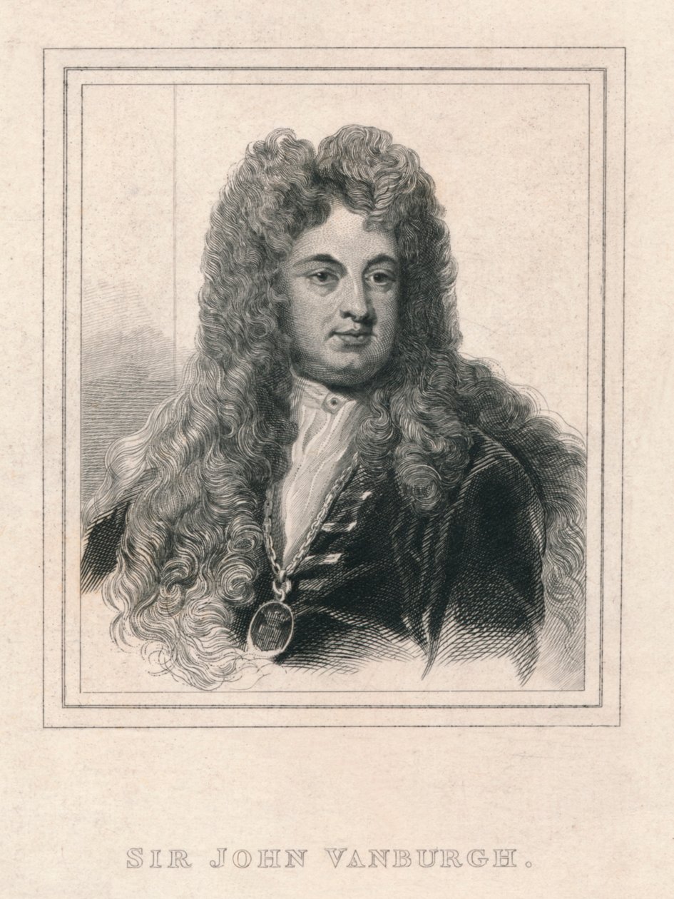 "Sir John Vanburgh", 1830. tekijältä William Camden Edwards