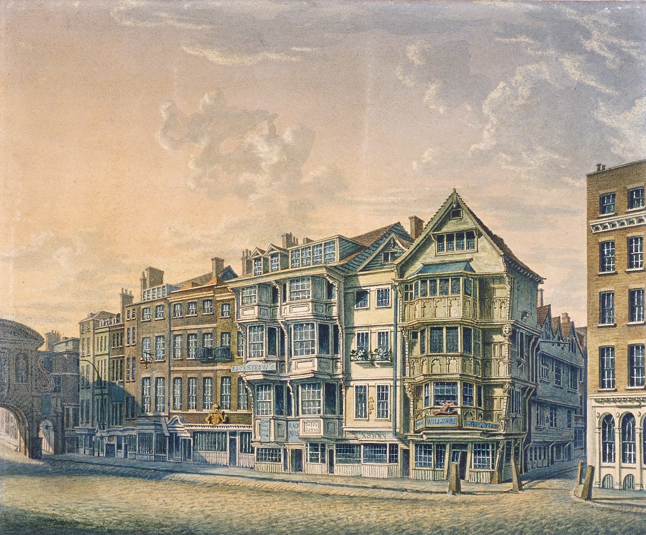 Fleet Street, Lontoo, 1798 tekijältä William Capon