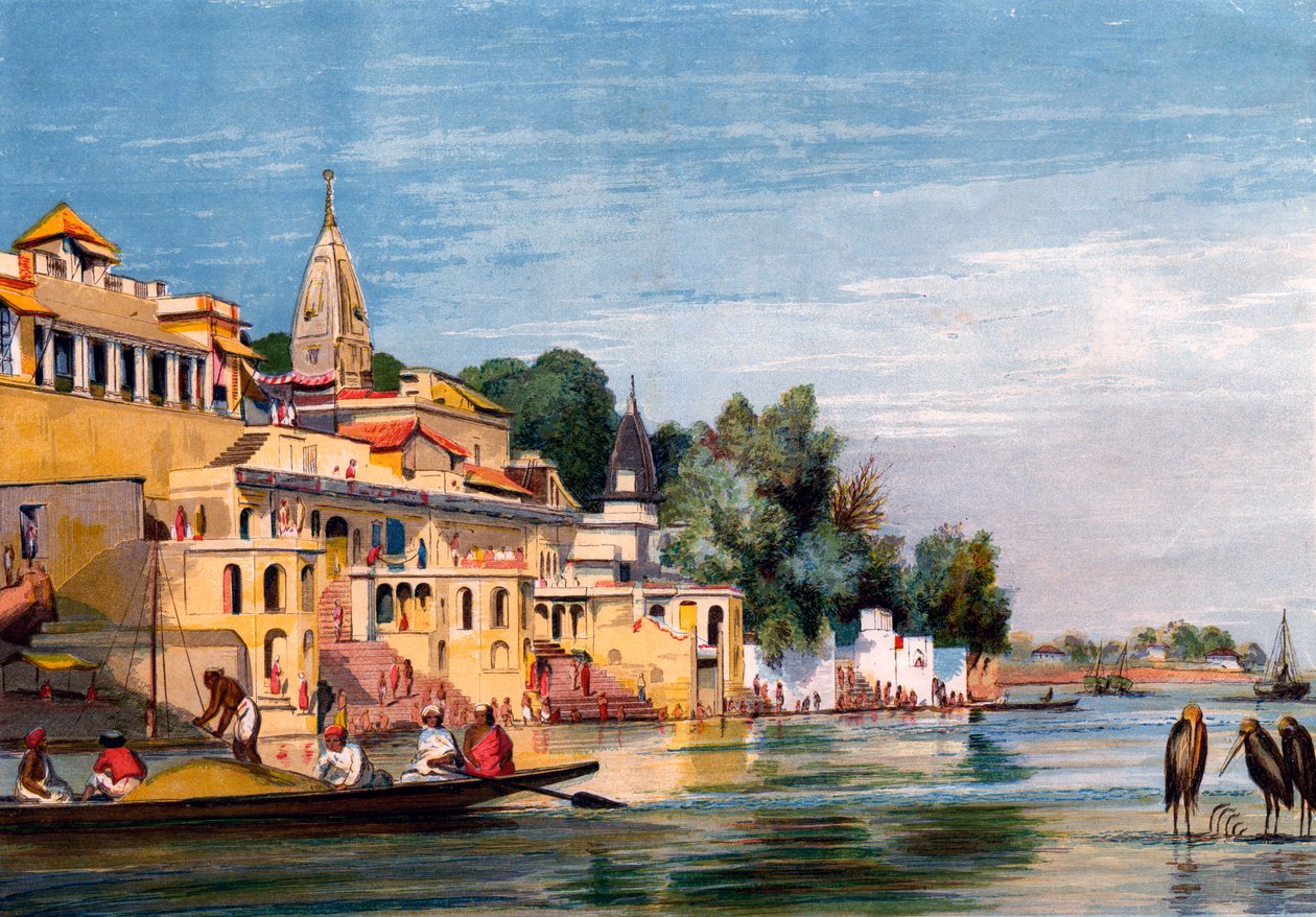 Cawnpore Gangesissa, Intia, 1857. tekijältä William Carpenter