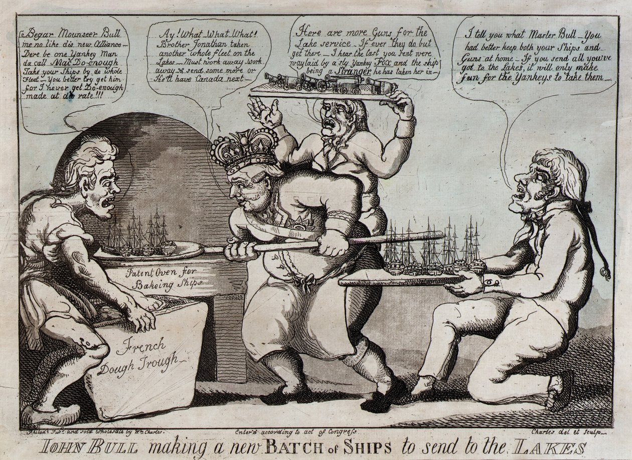John Bull valmistaa uuden laivaerän järville lähetettäväksi. tekijältä William Charles